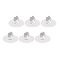 thumbnail image 1 of STRANDCHIC 6Pcs Punch Free Invisible Door Knobs White Self-Adhesive Cabinet Pulls for Furniture, 1 of 8