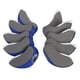 thumbnail image 1 of piezas de fundas de neopreno transparentes para cabezas de golf, palos de golf, palos de hierro y putters. Azul oscuro, 1 of 5