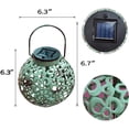 thumbnail image 2 of Linterna solar colgante retro de luz itinerante con mango para uso como linterna de mesa impermeable al aire libre para jardín, patio, porche, etc. Ormromra WMZY-1302, 2 of 6