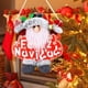 thumbnail image 5 of XWSHYW Adornos Colgantes Decoración Navideña Papá Noel Muñeco de Nieve Ciervo Pequeño Colgante Centro Comercial Hotel Decoración Árbol de Navidad Colgante Regalo, 5 of 6