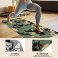 thumbnail image 4 of Classic Camo Green Black Pattern Hot Yoga Mat Towel Non Slip for Hot Yoga - Quick-Drying Yoga Mat Cover with 4 Corner Pockets with Travel Bag - Hot Yoga Towel Non Slip 70"x26", 4 of 6