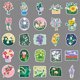 thumbnail image 3 of Lindas pegatinas de flores, pegatinas estéticas para álbum de recortes, paquete de 50 pegatinas de vinilo impermeables para botella de agua, pegatinas florales a granel, 3 of 5