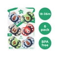 thumbnail image 4 of Tommee Tippee Fun Style Pacifiers, Symmetrical Design, BPA-Free Silicone, 18-36m, 6 Count, 4 of 6