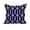 Navy Blue, variant on 20 x 20 Inch Ovals Go 'Round Purple Geometric Print Decorative Polyester Throw Pillow with Linen Texture