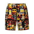 thumbnail image 4 of Lsque Mens Swim Trunks Cars Pattern - Bathing Suit Compression Liner - Beach Swim Shorts Swimwear - (S-3XL) - Stretch Quick Dry -Large, 4 of 9