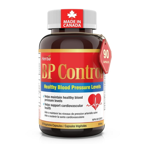 Herba Blood Pressure Supplement - 90 Capsules | All Natural with CoQ10, Hawthorn, Quercetin, Green Coffee Bean Extract, and Olive Leaf