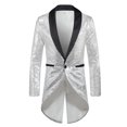 thumbnail image 5 of Traje de lentejuelas de moda de otoño e invierno para hombre, traje de un botón, esmoquin X49, corte a medida, 5 of 5