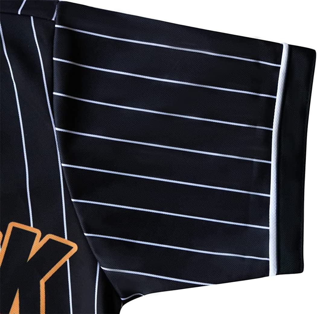 horizontal striped baseball jersey
