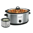 thumbnail image 4 of Crock-Pot® 8-Quart Manual Slow Cooker, Stainless Steel with Little Dipper® Food Warmer, 4 of 5