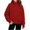 G02 Red, variant on LUGOGNE Boys Girls Zip Up Jacket Kids Mock Neck Long Sleeve Athletic Sweatshirt with Thumb Hole and Pockets Red,140