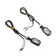 thumbnail image 4 of 2 uds luces de señal de giro universales para motocicleta 12V lámpara de dirección Mini lámpara ovalada para ATV Scooter, 4 of 14