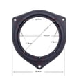 thumbnail image 4 of 6.5inch Front Rear Door Stereo Speaker Mat Adapter Wire Mount Plugs Plates Bracket Spacers Ring For, 4 of 5