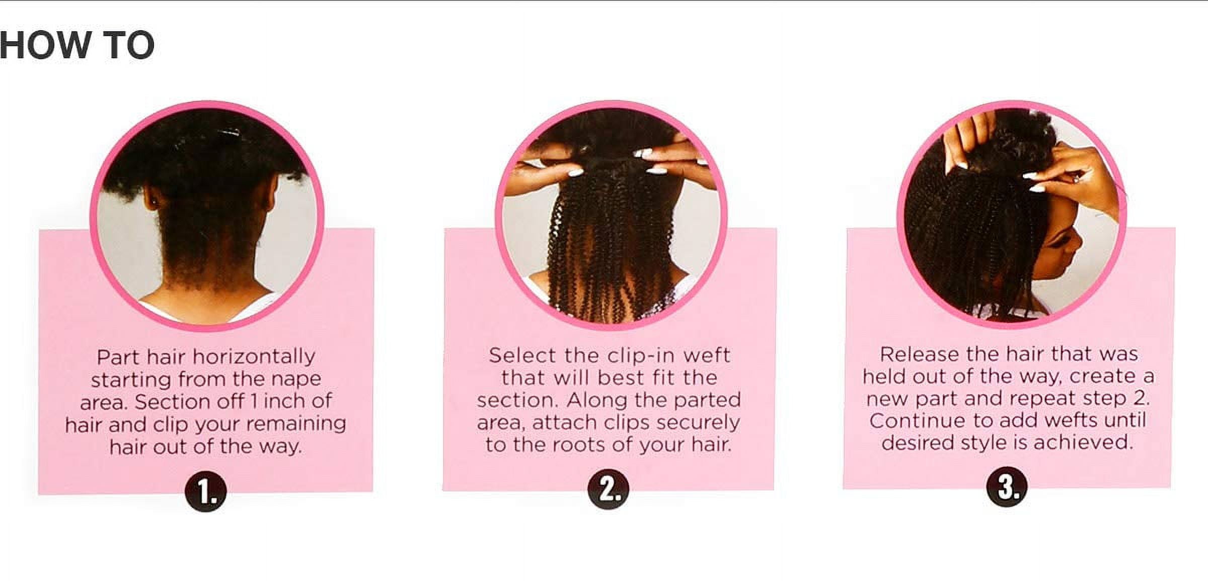 s Kinks & Textured Clip In Human Hair Blend Hair Extension 9PCS - GAME CHANGER 10 INCH (2 Dark Brown)