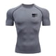 thumbnail image 1 of Ceisia Men's Tactical Flag Compression T-shirt Slim Fit Short Sleeve Round Neck High Elastic Fitness Running Tee Tops Gray M Gifts, 1 of 5