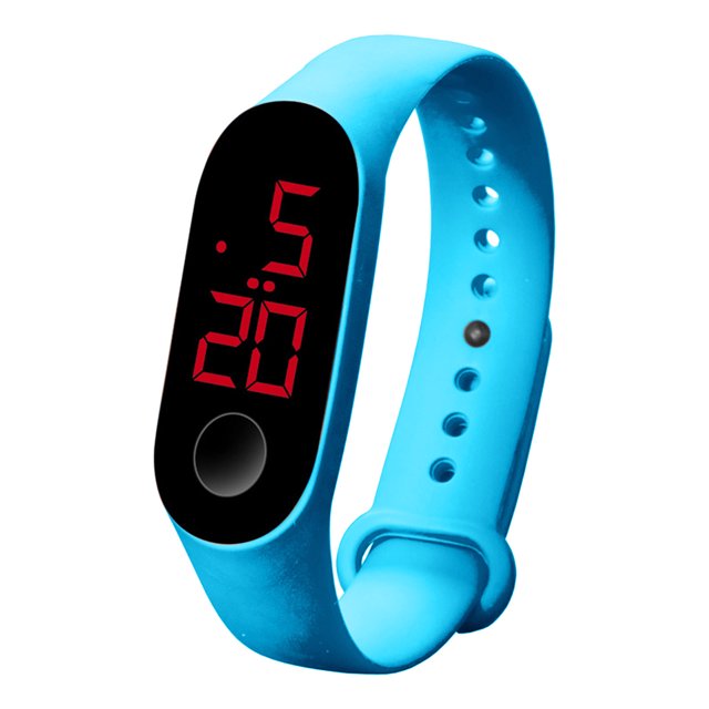 Relojes de sensor luminoso de deportes electrónicos LED Relojes de moda para hombres y mujeres