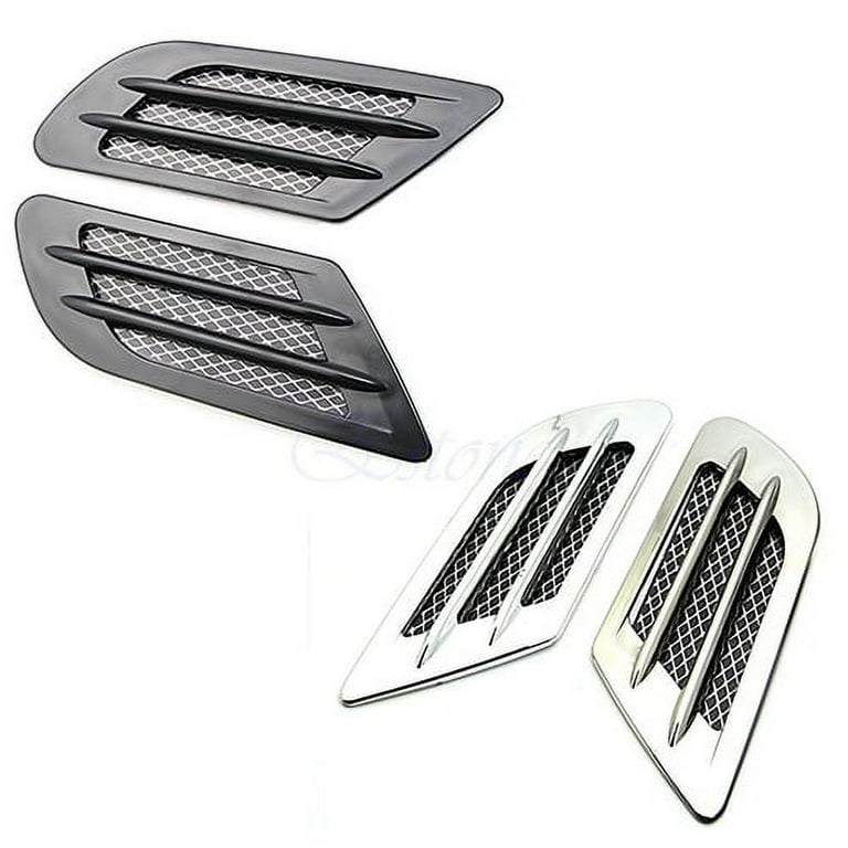 2-Piece Air Intake Grille Protector For Tesla Model Y 2020-2022 - Black ABS Mesh Covers