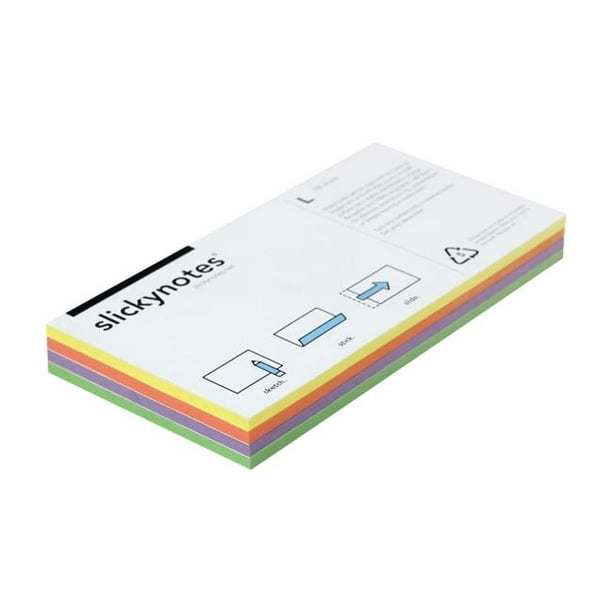 SlickyNote NL4-100 Pads Couleurs Assorties