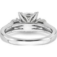 thumbnail image 5 of 14K White Gold Lab Grown Diamond Si1/Si2, G H I, Semi-Mount Eng Ring (Size 7) Made In India rm7842e-200-wlg, 5 of 5