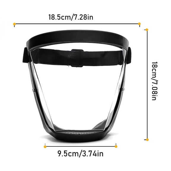 ICQOVD Transparent Face Mask and Proof Full Face Protective Mask,Home Decor Collection