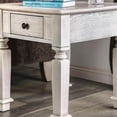 thumbnail image 6 of Furniture of America Vera Rustic Wood 1-Drawer End Table in Antique White, 6 of 7
