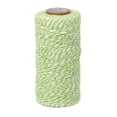 thumbnail image 1 of jifeng 6x100M Wrap Gift Cotton Rope Ribbon Twine Rope Cord Green, White 6 Pcs, 1 of 9