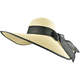 thumbnail image 4 of Sombrero de paja con lazo grande para mujer, gorra de playa grande, plegable, enrollable, con protección UV para el sol, para verano, 4 of 5