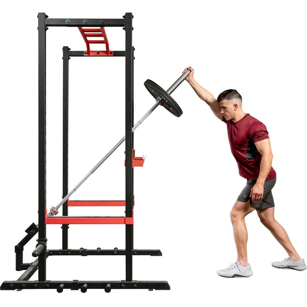 Sunny Health & Fitness Landmine Attachment for Power Rack and Cages ...