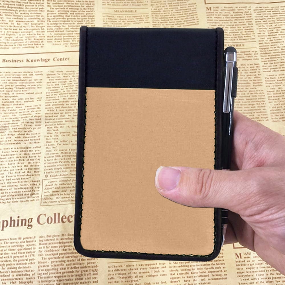 Vintage Caran d'Ache Note orders Pad and Card Holder Case, Calfskin Leather Writing and Memo Booklet