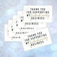 thumbnail image 4 of Thank You For Supporting My Handmade Jewelry Business Cards  50 Pack  2x3.5 Business Card Size  Jewelry Consultant  Small Business  White Card Design, 4 of 7