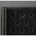 thumbnail image 4 of Meridian Furniture Barolo Black Velvet Queen Bed, 4 of 8