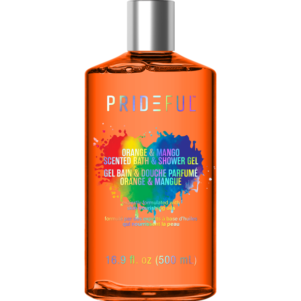 Prideful Scented Bath & Shower Gel, Orange & Mango, 16 fl oz