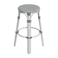 thumbnail image 4 of Butler Specialty Company Tobias Round Rattan 30" Bar Stool - White And Black Dot, 4 of 7