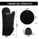 thumbnail image 2 of 6 Pcs Guantes De Horno Y Agarraderas Para Cocina Negro, 2 of 5