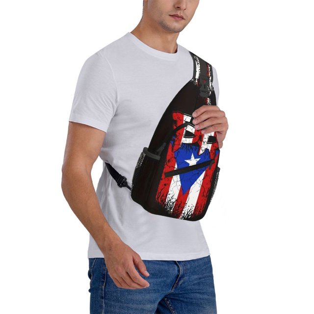 Bolso bandolera para el Día de la Independencia, mochila de senderismo, bolso de hombro plegable, gran capacidad, moderno, duradero, bolsos de poliéster para el pecho.