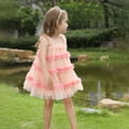 thumbnail image 6 of Gubotare Baby Dresses Toddler Girl Tulle Dress Summer Ruffle Sleeveless Baby Girl Fashion Casual Dresses (Pink,Size 3-4 Years), 6 of 6