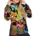 thumbnail image 5 of Lsque Scooby-Doo Pattern Casual Women's Hoodie,Hooded Sweatshirt with Kangaroo Pocket,Pullover Hoodie with Eye-catching Drawstrings-XX-Large, 5 of 8