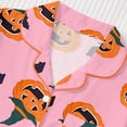 thumbnail image 6 of JAJAHO Kids Halloween Pajamas Set Boys Girls Short Sleeve Pumpkin Pajama Button Down 2 Piece Pjs 3-14Y, 6 of 9