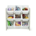 thumbnail image 3 of Humble Crew Hampton Toy Storage Organizer with 9 Plastic Storage Bins, Sandwashed/White, 3 of 7