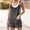 Dark Gray, variant on Women's Overall Shorts Linen Rompers Shortalls Adjustable Straps Loose Wide Leg Casual Jumpsuits