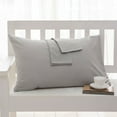 thumbnail image 3 of ANMINY Pillowcase Set of 2 Pillow Cases 300 Thread Count Soft Cotton Bed Pillow Covers Standard Size 20"x26" Gray, 3 of 7