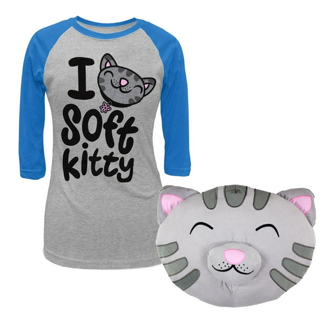 Big Bang Theory - Soft Kitty Junior Raglan et Combo Tête Peluche