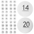thumbnail image 2 of White Reusable PP Material Lottery Balls for Decoration with Clear Numbers and Durable Design 50 Pieces, 2 of 9