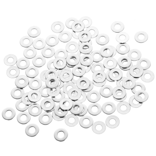 unbranded 100Ud Lavadoras De Acero Inoxidable Para Fijaciones Resistentes Y Duraderas Color Plata