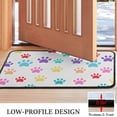 thumbnail image 3 of Colorful Dog Paw Footprint Door Rugs,Washable Non Slip Door Mats Indoor,Decorative Door Mats,Entry Mat Indoor for Entrance,Bedroom,Kitchen,Bathroom,30"x17", 3 of 6