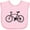 AD-Pink, variant on Inktastic Bicycle Silhouette Boys or Girls Baby Bib