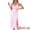 White with Pink Floral, variant on DARING DIVA Women's Sleeveless Bow Spaghetti Strap Sleepwear S White with Blue Floral