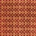 thumbnail image 1 of Ahgly Company Indoor Square Abstract Orange Modern Area Rugs, 5' Square, 1 of 4