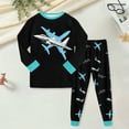 thumbnail image 2 of Toddler Boys Pajamas Truck Cotton Kids Dinosaur Truck Pjs Sleepwear Clothes Sets 6-12 Months 12-24 Months 2t 3t 4t 5t 6t 7t 8t 9t Children(Black,8-9 Years), 2 of 6