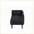 thumbnail image 6 of Aijia 60.6” Elegant Retro Velvet Chaise Lounge with Pillow – Solid Wood Legs for Living Room/Bedroom, 6 of 6