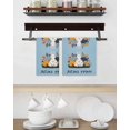 thumbnail image 3 of Easter Eggs Kitchen Dish Towels for Drying Dishes Set of 2, Rabbit Spring Botanical Wildflowers Bunny Blue Waffle Weave Microfiber Hand Tea Bathroom Towels Quick Dry & Absorbent Towel 15.7x23.6, 3 of 7